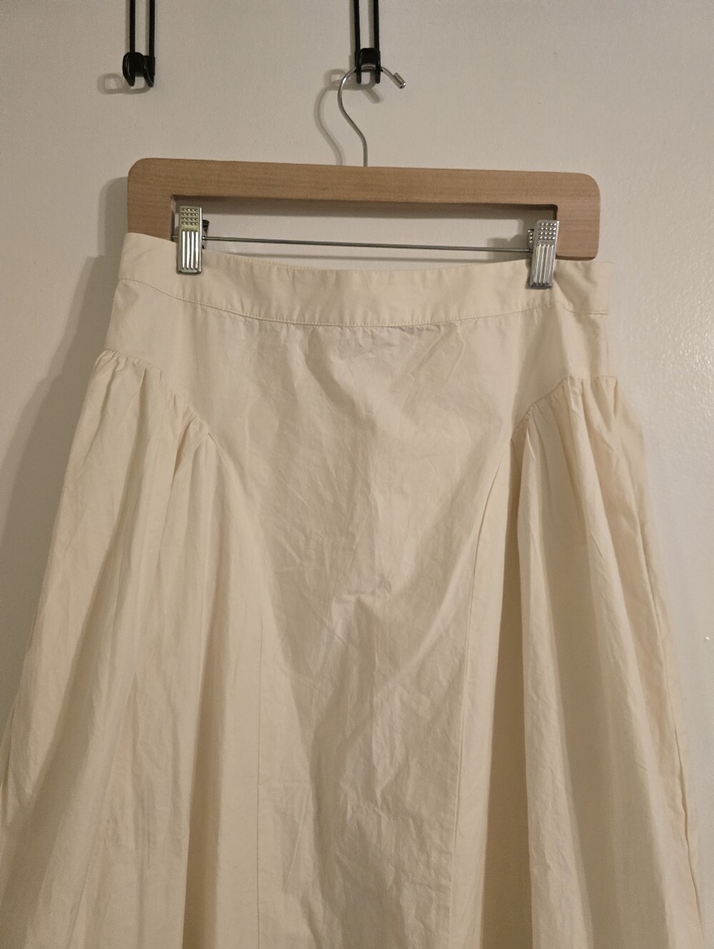 Free People Katia Midi A-Line Skirt in Cream, Size: US 6 - Picture 15 of 17